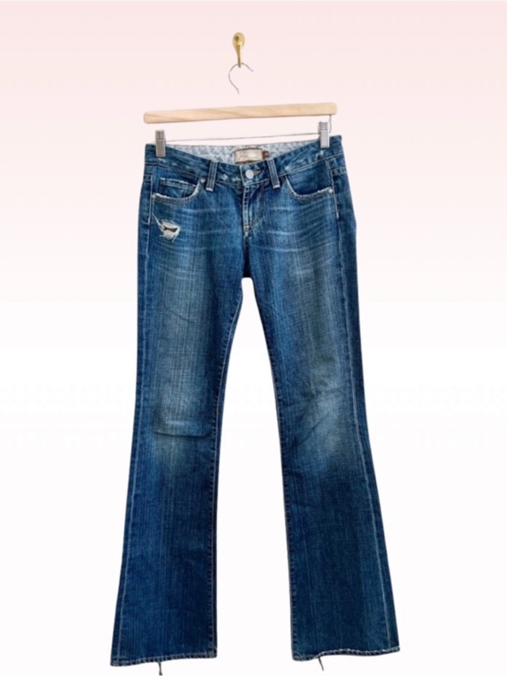 PAIGE Women's Blue Flare Jeans